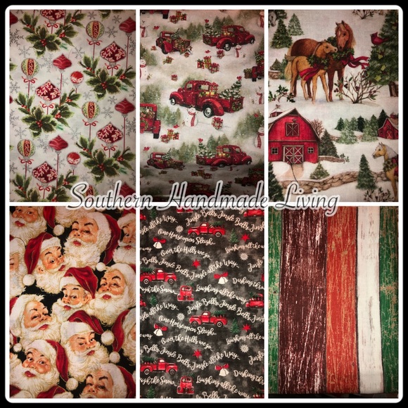 6 piece Christmas Scrungie set - Picture 2 of 10